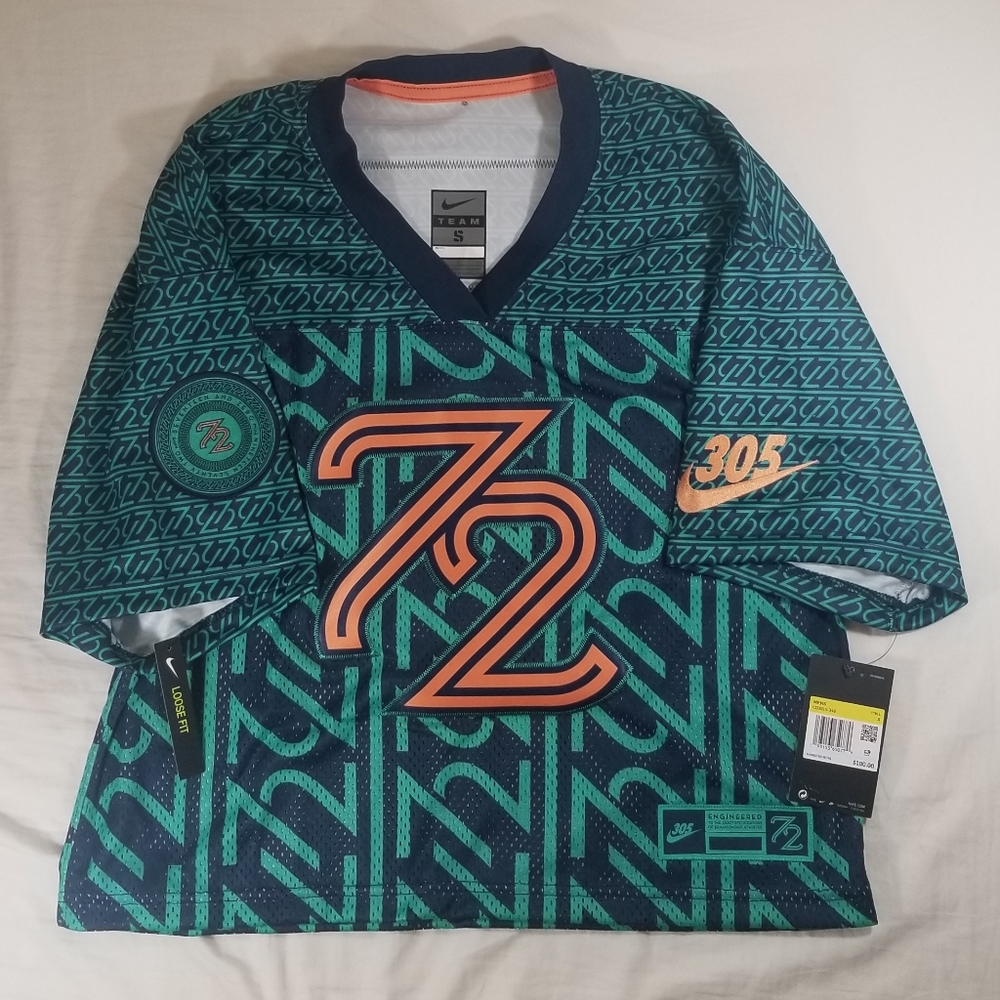 Nike Miami Practice Jersey Dade County 1972 Season